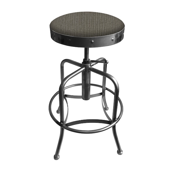 Adjustable Stool, Clear Coat Finish, Graph Chalice Seat